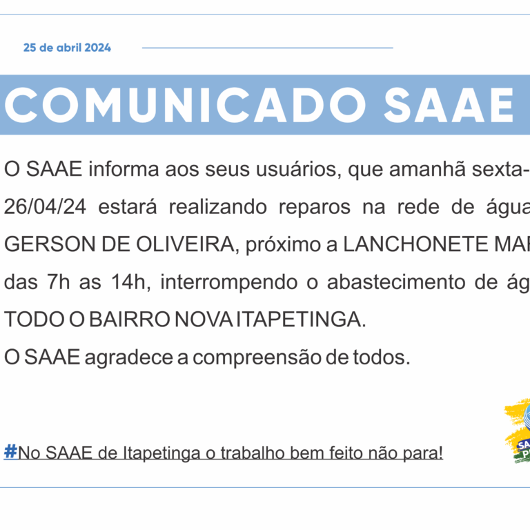 Comunicado 25-04-2024