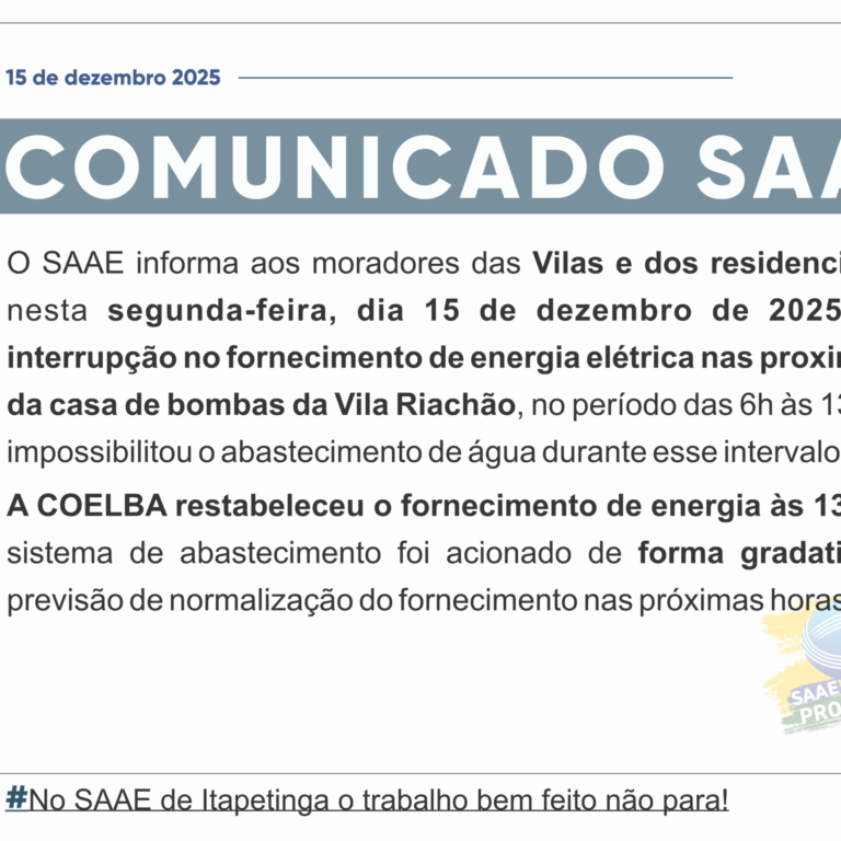 Comunicado 15-12-2025
