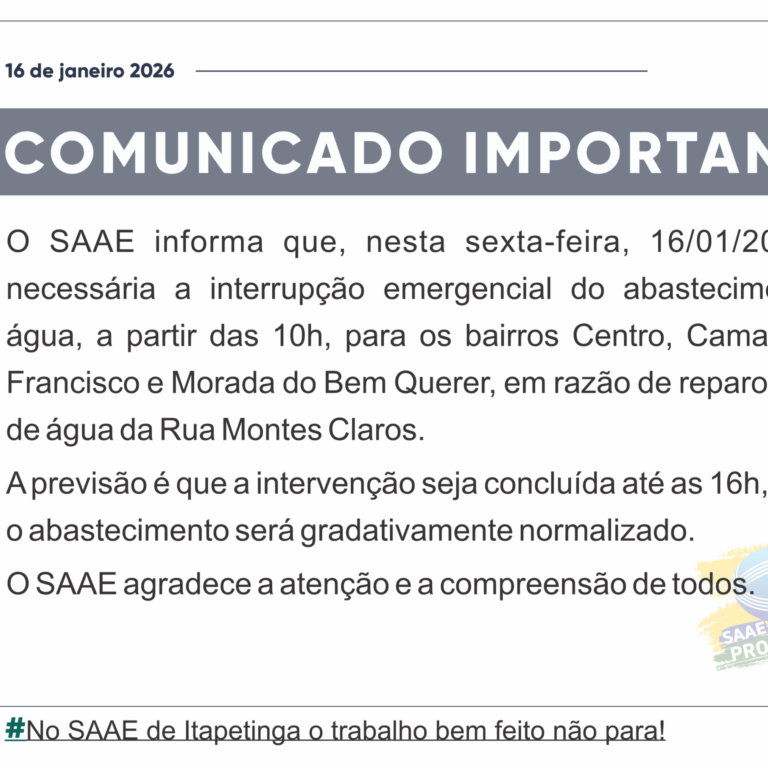 Comunicado 16-01-2026