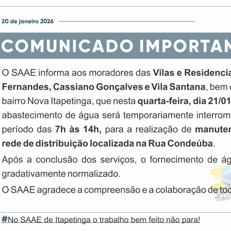 Comunicado 20-01-2026